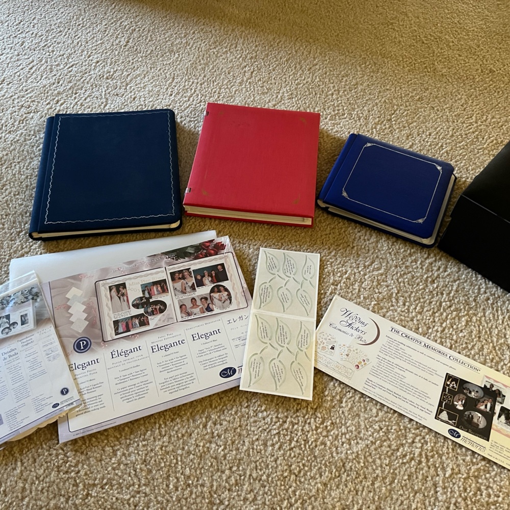 Creative Memories Bundle! 3 Albums, box & stickers!